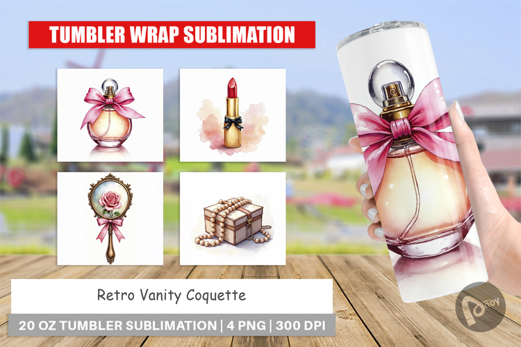 Retro Vanity Coquette Tumbler