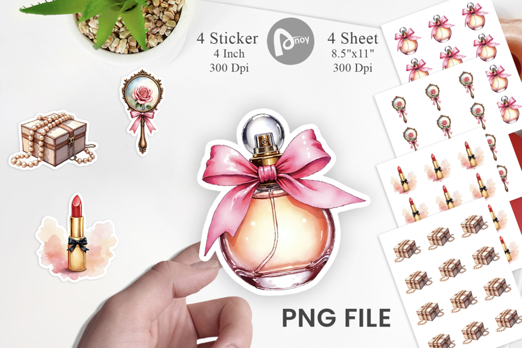 Retro Vanity Coquette Sticker