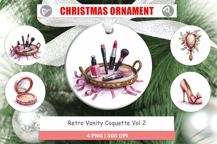 Retro Vanity Coquette Ornament