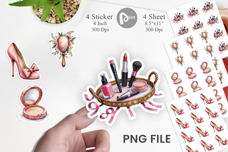 Retro Vanity Coquette Sticker