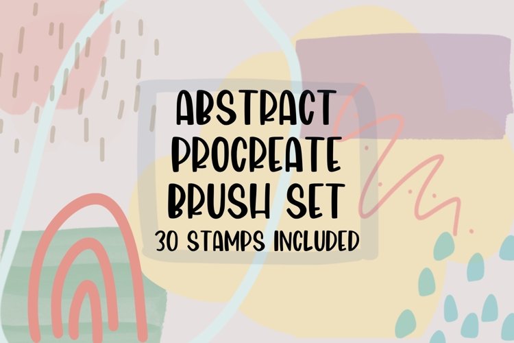 Boho Abstract Procreate Brush Stamp Set - 30 Stamps Included
