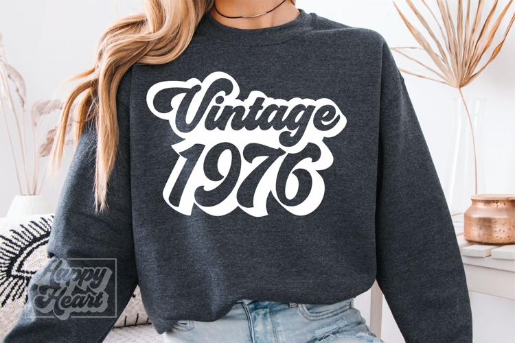Retro Vintage 1976 SVG PNG - Hello Fifty - 50th Birthday