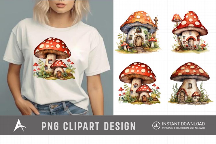 Vintage Mushroom Illustration