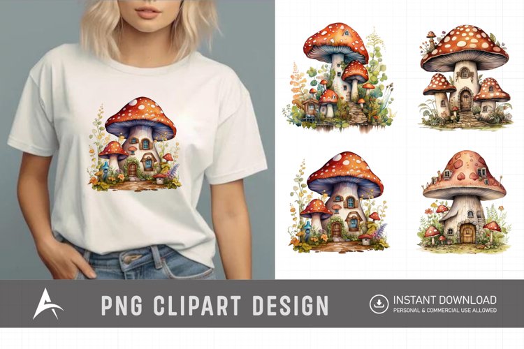 Mushroom Graphic Image 12