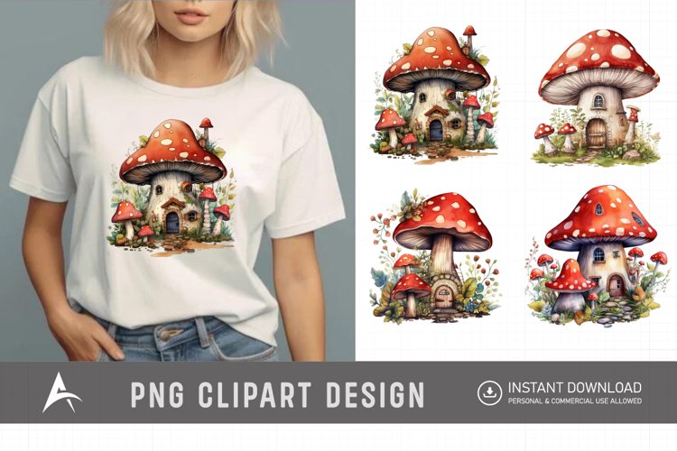 Vintage Mushroom Illustration Image 24