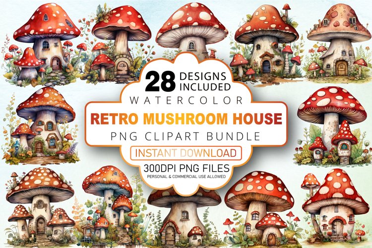 Vintage Mushroom Illustration Image 5