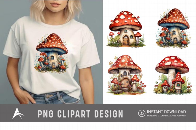 Vintage Mushroom Illustration Image 2