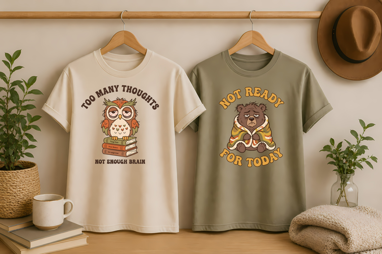 Funny Owl and Bear PNG, Sarcastic Animal Quotes