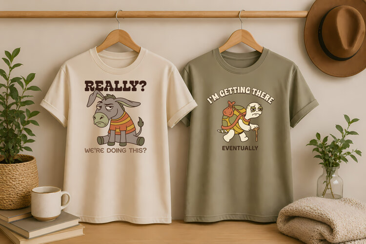 Funny Donkey and Turtle Clipart PNG, Sarcastic Animal Quotes example image 1
