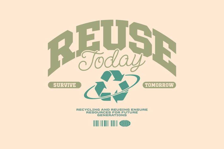 Reuse Environment T-shirt Design example image 1