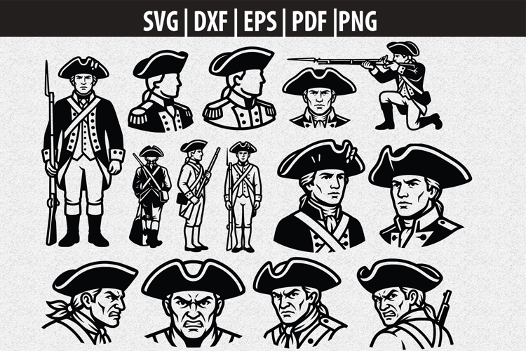 Revolutionary Soldier SVG | Patriots Shirt |USA Solider