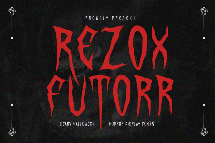 Rezox Futorr Scary Display Font