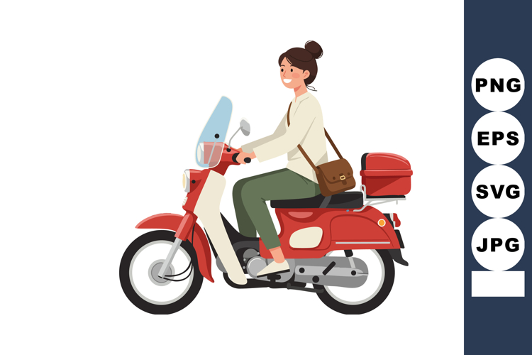 Scooter Clipart Image 4