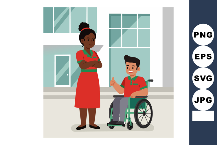 Wheelchair Doodle Image 22