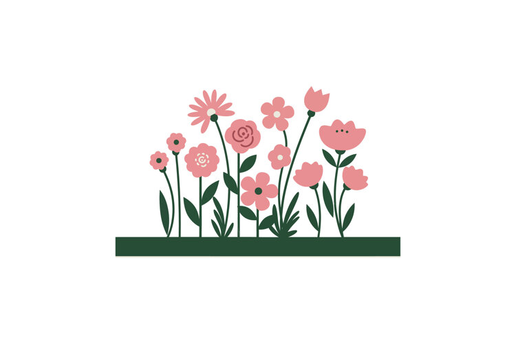 Colorful floral arrangement featuring pink flowers in a flat example image 1