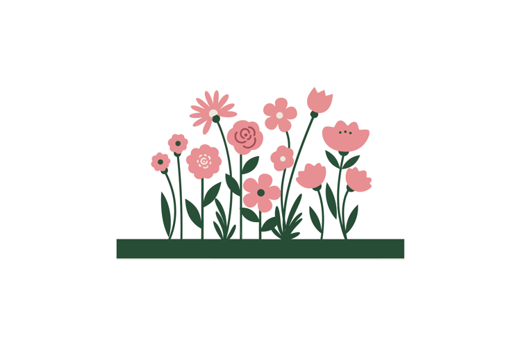 Colorful floral arrangement featuring pink flowers in a flat