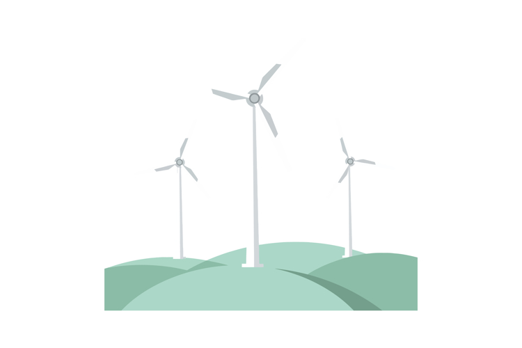 Wind Turbine Clipart Image 12