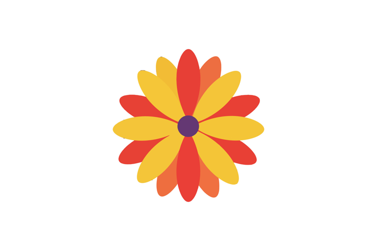 Purple Flower Clipart Image 6