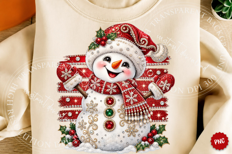 Rhinestone Christmas Reindeer PNG