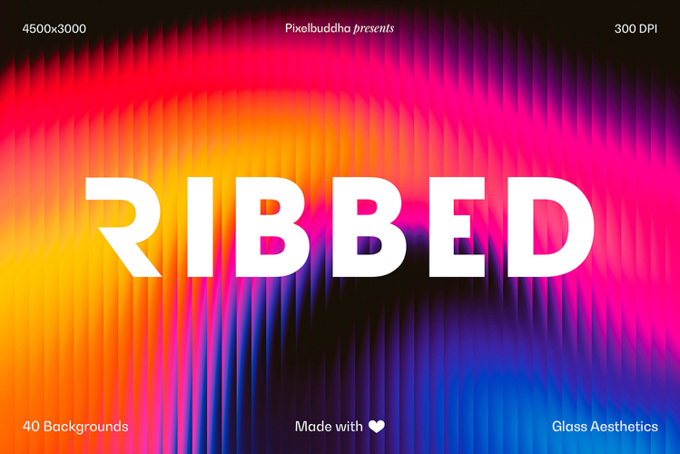 Ribbed Glass Backgrounds Collection