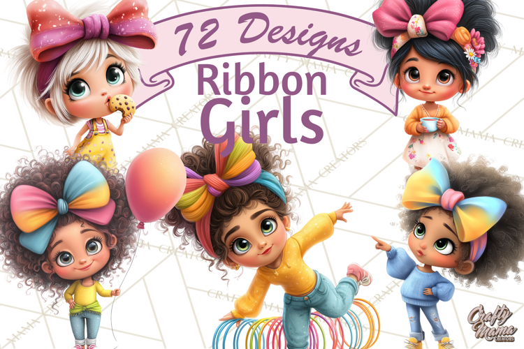 Oversized Bow Young Girl PNG Clipart Kids Fashion Graphics