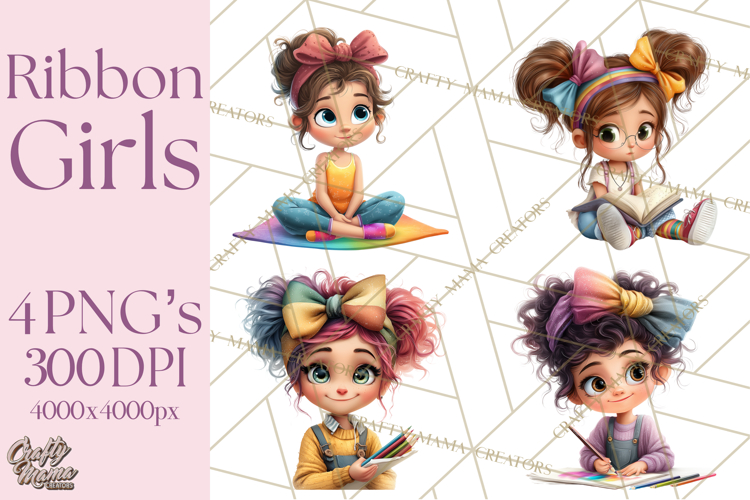 Oversized Bow Young Girl PNG Clipart Kids Fashion Graphics