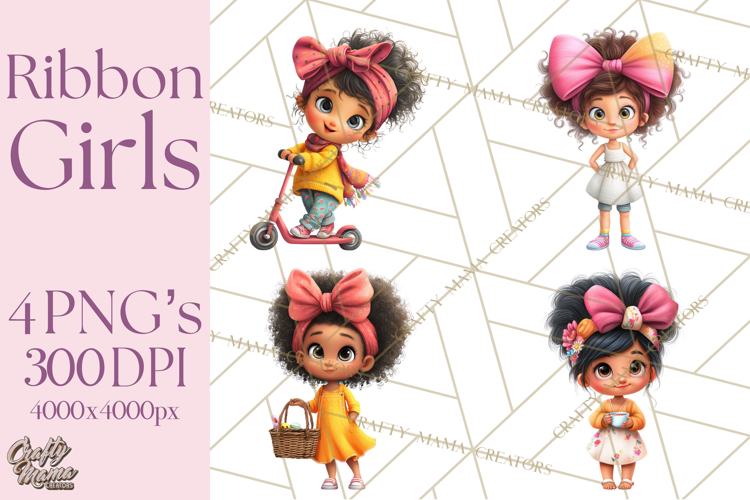 Oversized Bow Young Girl PNG Clipart Kids Fashion Graphics