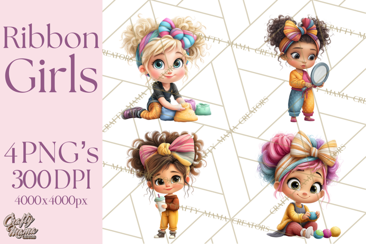 Oversized Bow Young Girl PNG Clipart Kids Fashion Graphics