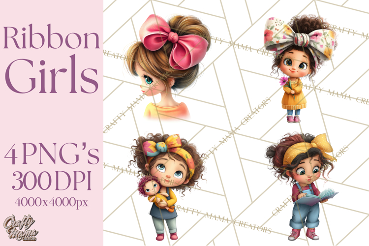 Oversized Bow Young Girl PNG Clipart Kids Fashion Graphics