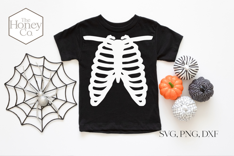 Skeleton Rib Cage SVG |Halloween Costume | Skeleton PNG