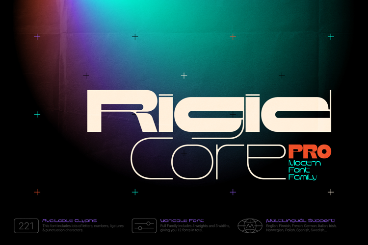 Rigid Core PRO Font Family