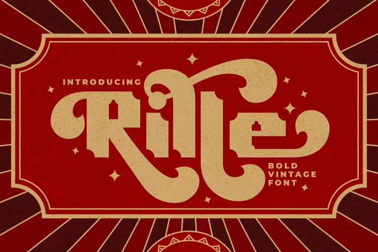 Rille - Vintage Display Font
