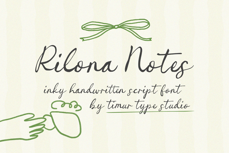 Rilona Notes - Inky Handwritten Script Font