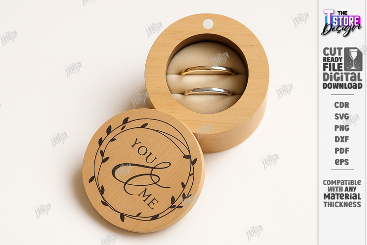 Wedding Ring Box Laser Cut|Laser Engraving|Wedding Supplies