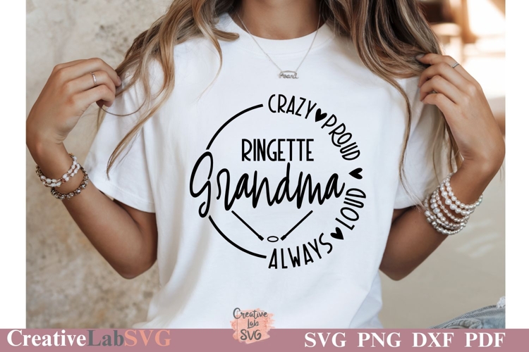 Crazy Proud Always Loud Ringette Grandma, Ringette Grandma