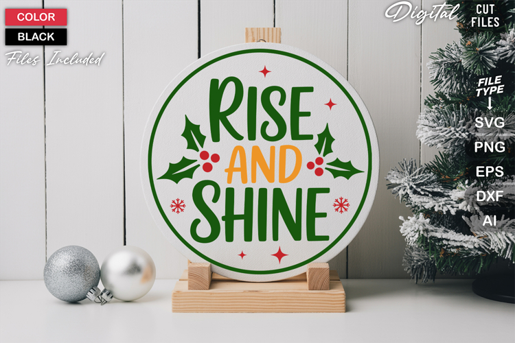 Round Christmas Svg Image 2