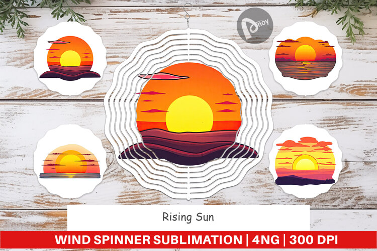 Wind Spinner Rising Sun example image 1