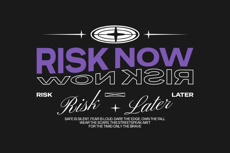 Risk Business Preneur Streetwear T-shirt Design