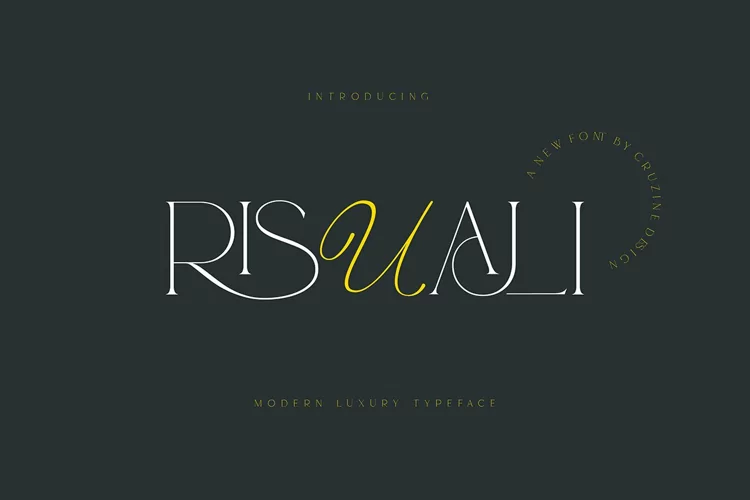 Risuali - Luxury Typeface