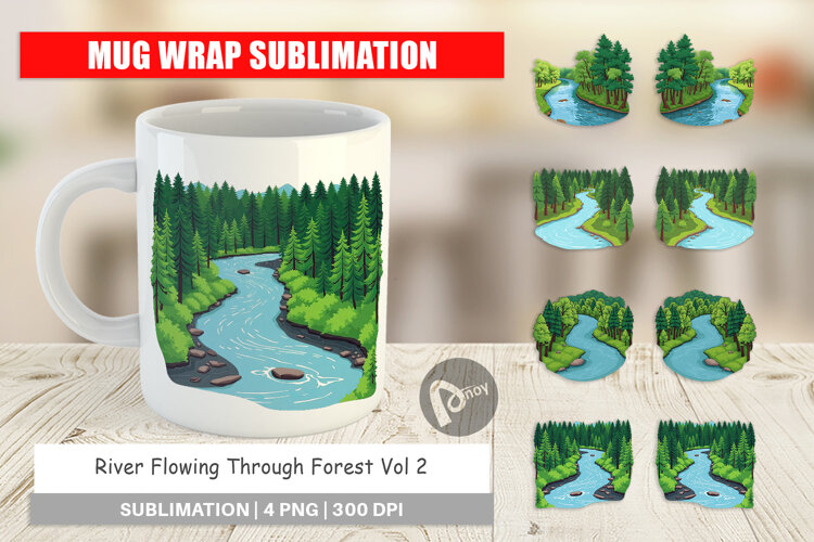 Mug Wrap Forest River example image 1