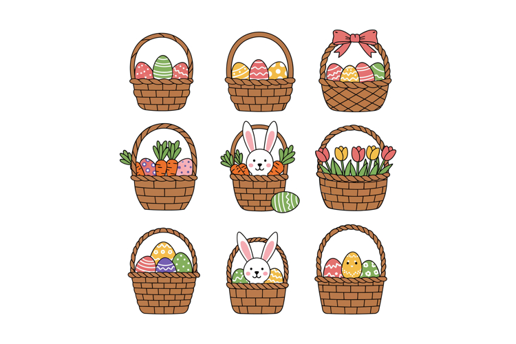 Easter Basket Clipart Image 8
