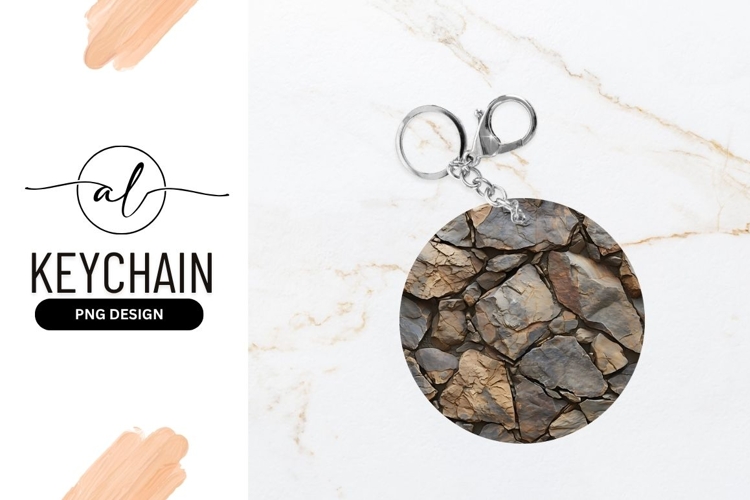 Circular Stone Wall Texture with Gray and Brown Rock Pieces