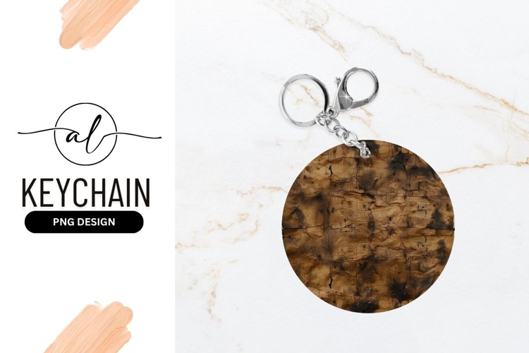 Circular Burnt Paper Texture with Brown and Black Tones