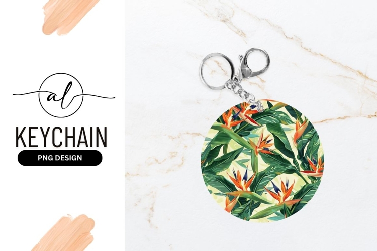 Bird Of Paradise Flower Tropical Circle Design