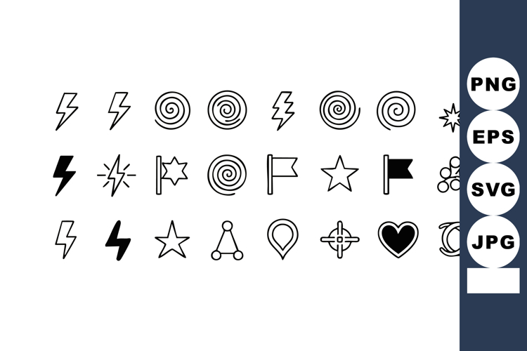 Star Black And White Clipart Image 23