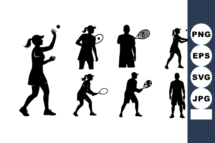 Tennis Silhouette Image 5