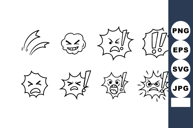 Angry Face Clipart Image 4