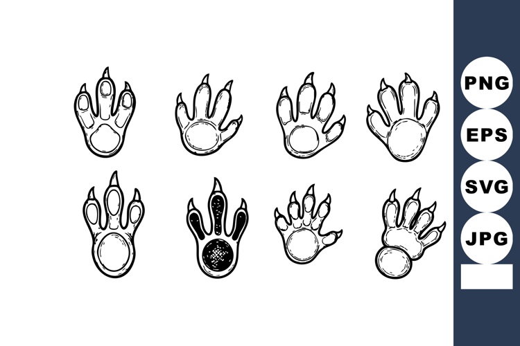 Black And White Animal Clipart Image 22