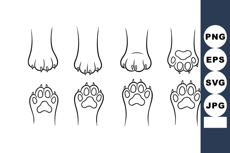Dog Paw Clipart Image 23