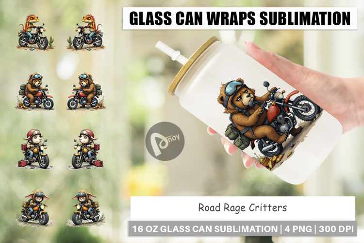 Glass Can Road Rage Critters